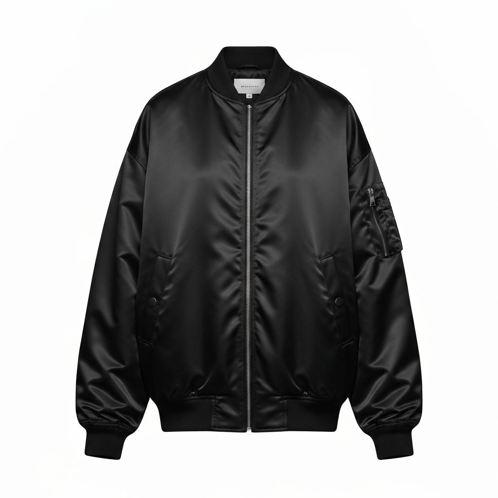 Satin bomber jacket
